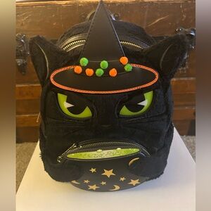 Loungefly Disney Hocus Pocus Binx with Witch Hat and Cauldron - NWT